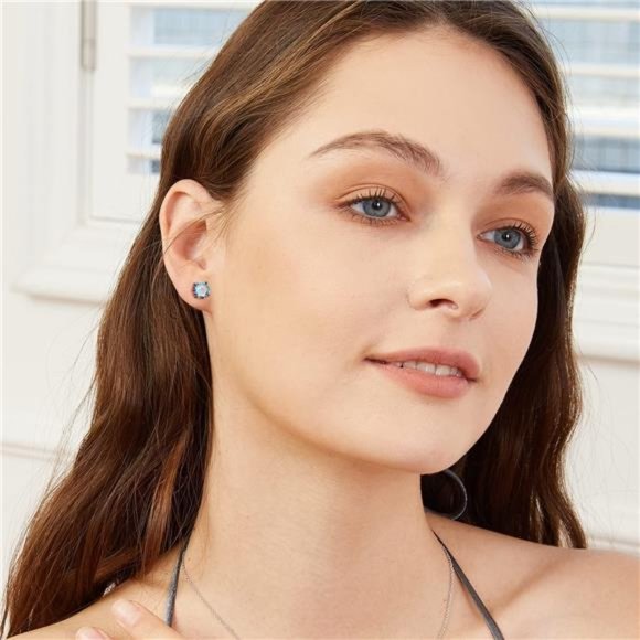 4 Pack Titanium Screw Back Earrings Sleep Stud Hypoallergenic for Sensitive Ears - Picture 4 of 7